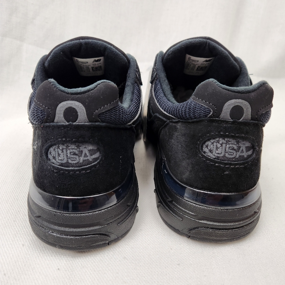 New balance 993 Black On Black Suede Sneakers. USA - Picture 7 of 13